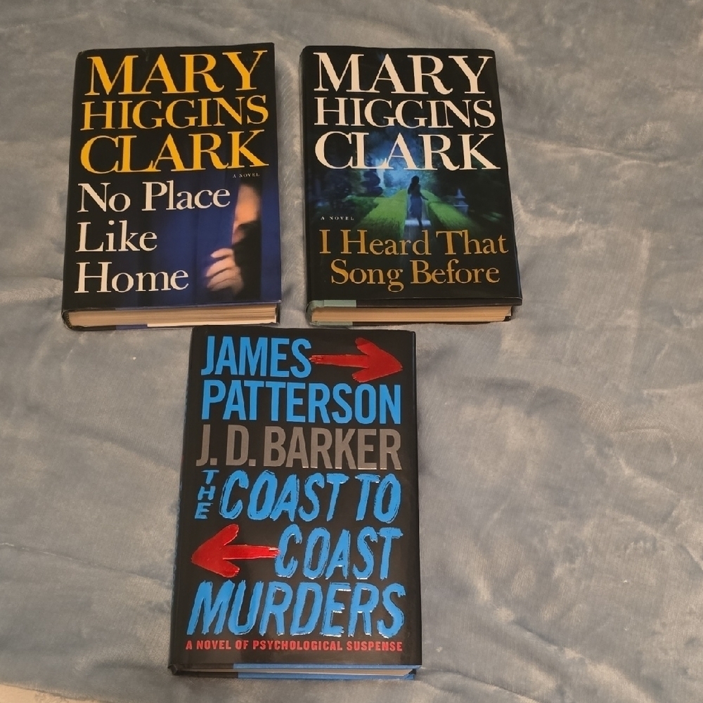Bundle Of 3 Hardcover Suspense Thrillers